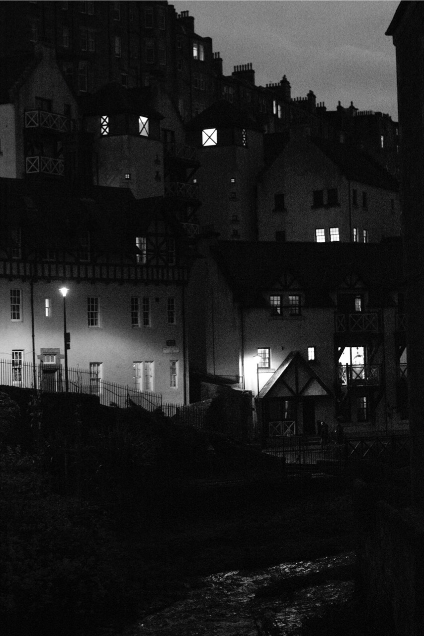 Dean Village at night