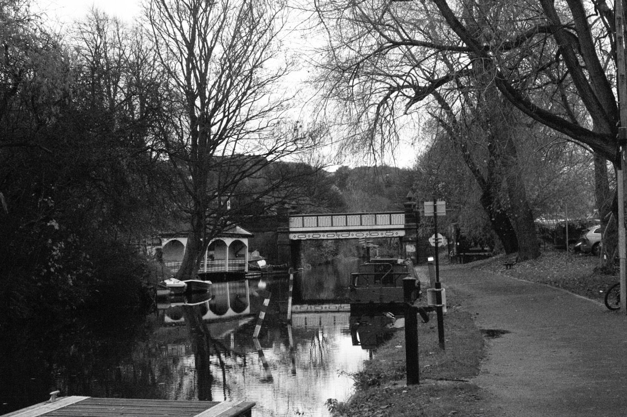 A wide view of the Harrison area of the Union Canal